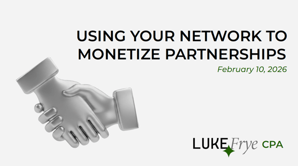 Using Your Network to Monetize Partnerships — Counter Community presentation